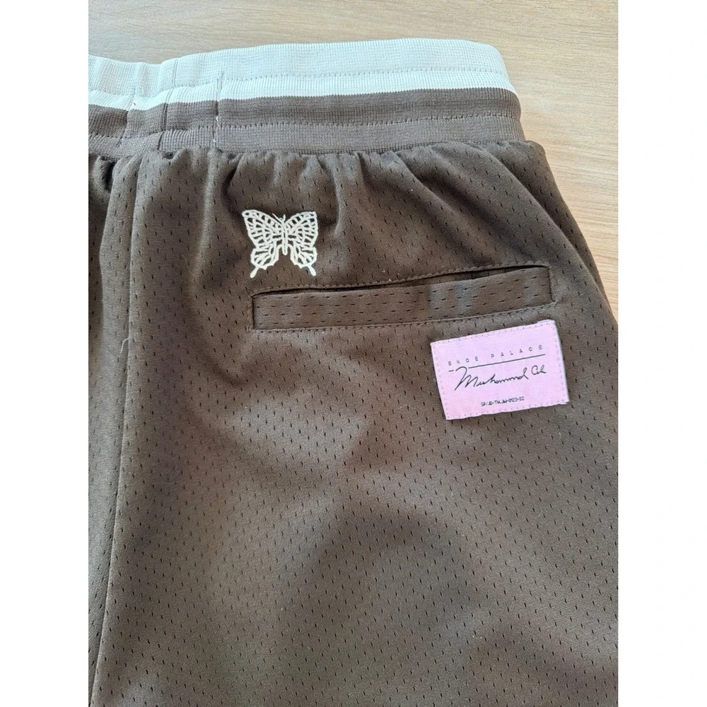 Shoe Palace Muhammad Ali Mesh Basketball Shorts Brown Mens Small - Picture 4 of 5